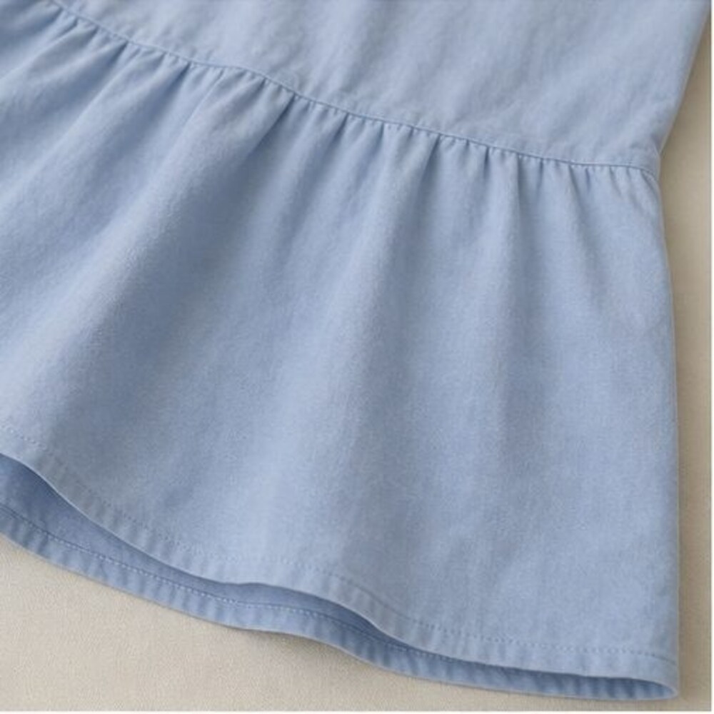 Blue Button Blouse - Picture 6 of 6